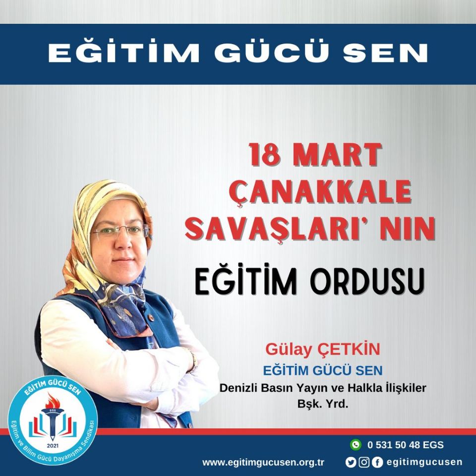 18 Mart Çanakkale Savaşları’ Nın Eğitim Ordusu 18 Mart Çanakkale Savaşları’ Nın Eğitim Ordusu