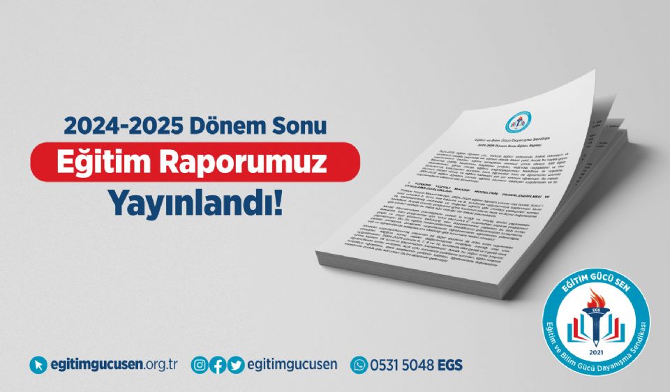 2024-2025 Dönem Sonu Eğitim Raporumuz Yayında!