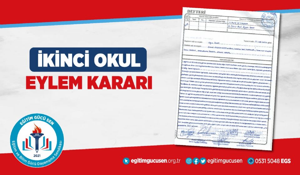 2026-2027 İkinci Okul Eylem Kararı