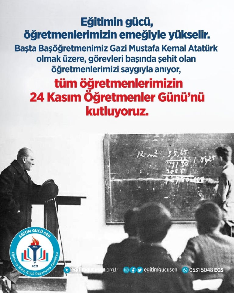 24 Kasım Öğretmenler Günü