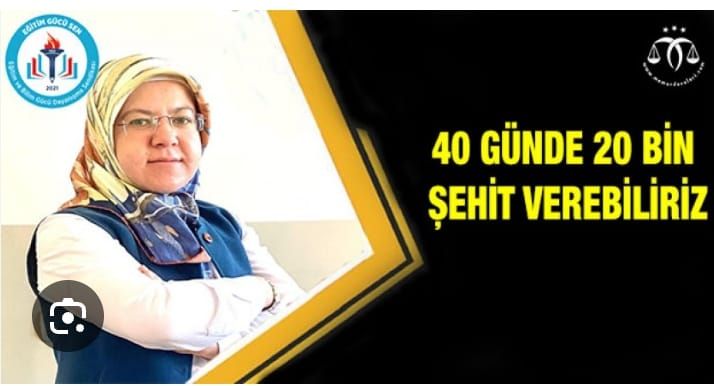 40 Günde 20 Bin Şehit Verebiliriz 40 Günde 20 Bin Şehit Verebiliriz