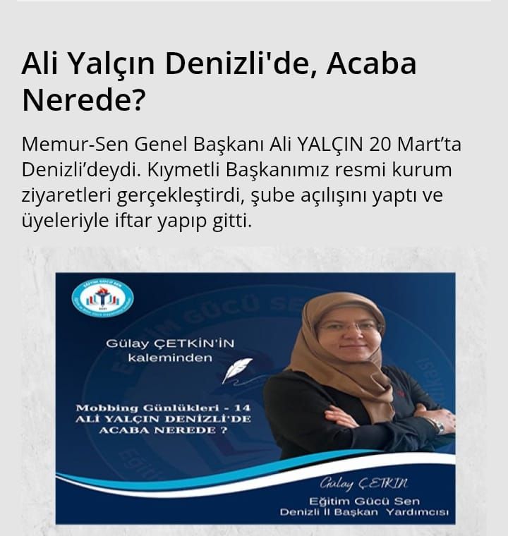 Ali Yalçın Denizlide, Acaba Nerede? Ali Yalçın Denizlide, Acaba Nerede?