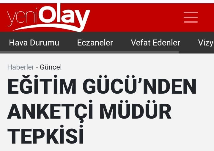 Anketçi Müdür Hala Müdür