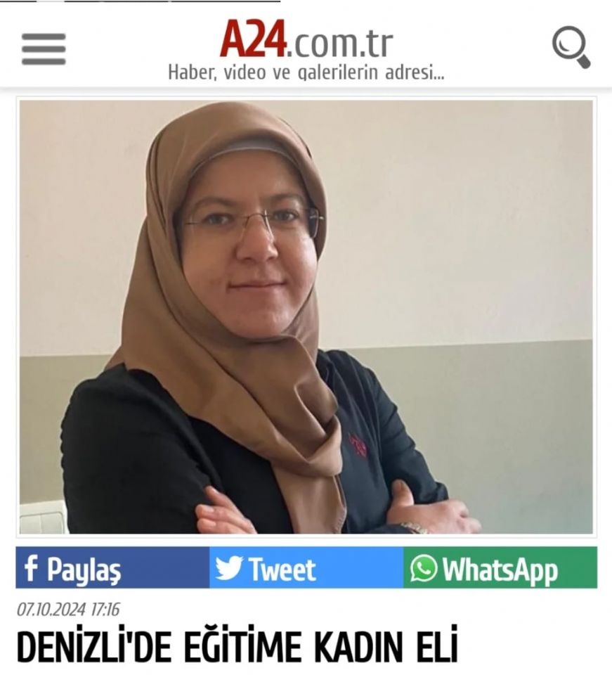 Denizli’de Eğitime Kadın Eli