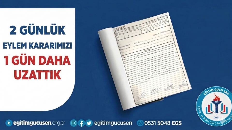 Eğitimde Şiddete Karşı Türkiye Genelinde Aldığımız İş Bırakma Eylem Kararımızı 3 Güne Uzattık!