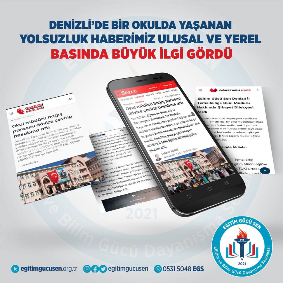 İddia: Denizli'de Okul Müdürü, Bağış Parasını Dövize Çevirip Kendi Hesabına Attı İddia: Denizli'de Okul Müdürü, Bağış Parasını Dövize Çevirip Kendi Hesabına Attı