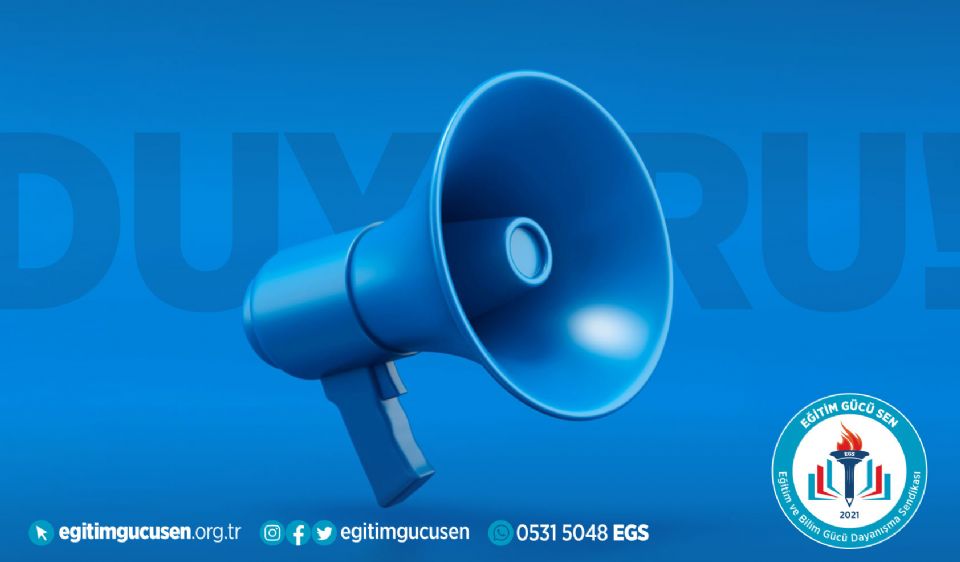 İl Dışı Yer Değişikliği Başvurularında 31 Aralık Tarihinin Esas Alınması Yönündeki Talebimiz Karşılık Buldu!