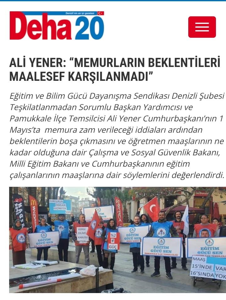 Memurların Beklentisi Malesef Karşılanmadı Memurların Beklentisi Malesef Karşılanmadı