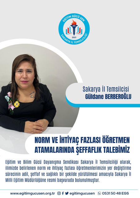 Norm Ve İhtiyaç Fazlası Öğretmen Atamalarında Şeffaflık Talebimiz