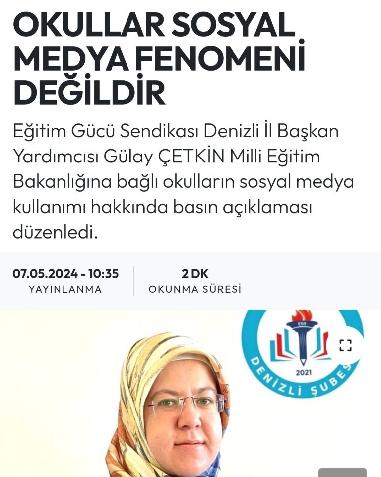 Okullar Sosyal Medya Fenomeni Değildir! Okullar Sosyal Medya Fenomeni Değildir!