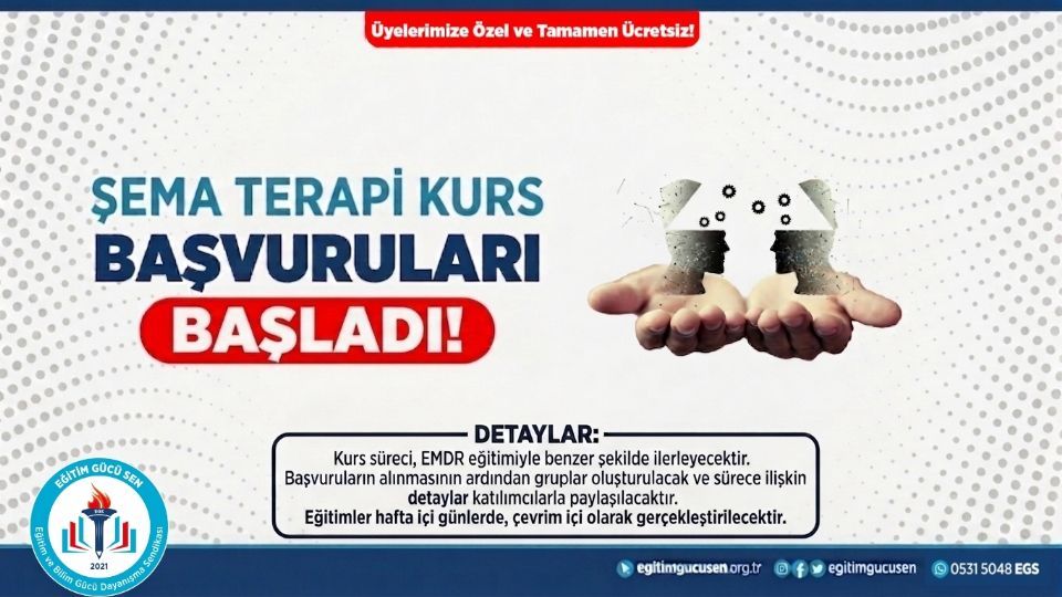 Şema Terapi Kurs Başvuruları Başladı!