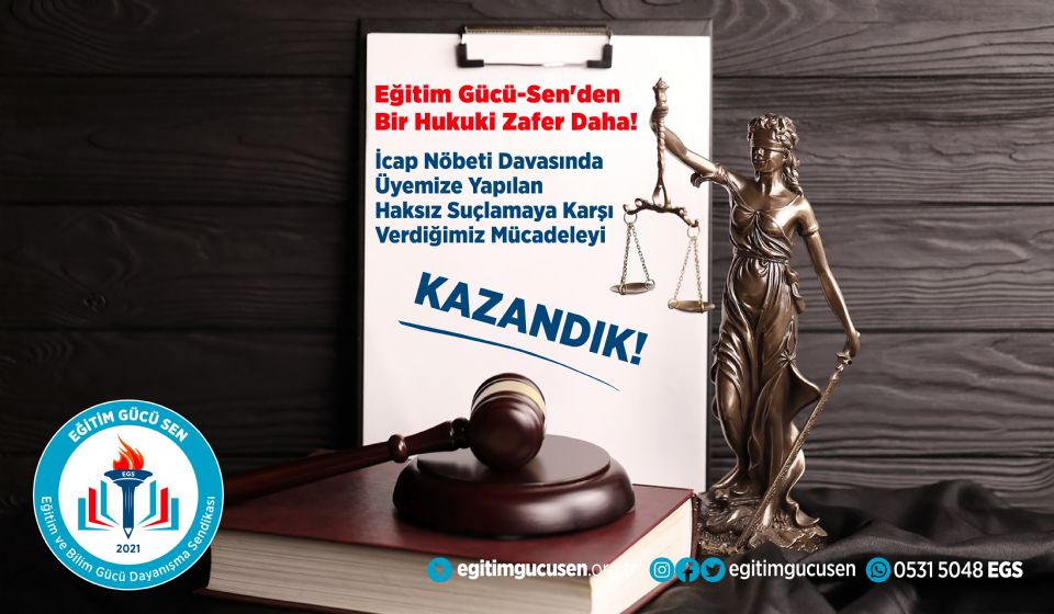 Sendikamızdan Bir Hukuki Zafer Daha