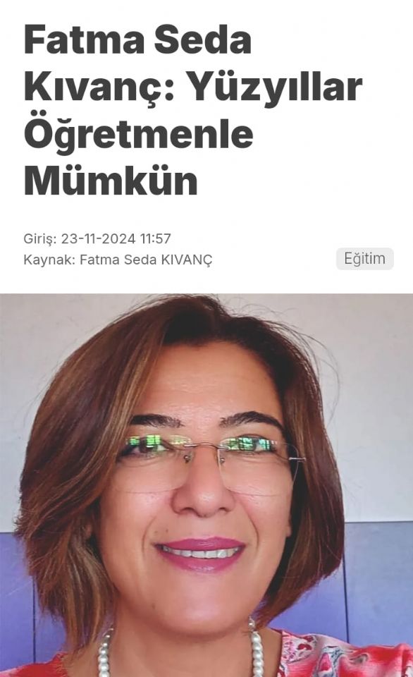 Yüzyıllar Öğretmenle Mümkün Yüzyıllar Öğretmenle Mümkün
