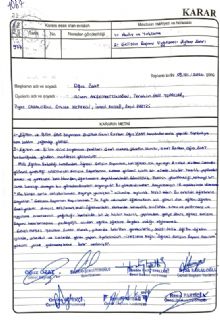 Gelişim Raporu Uygulaması Eylem Kararı