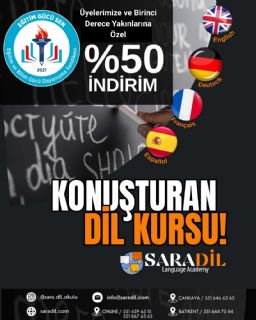 Sara Dil Kursu ile Üyelerimize Özel İndirim Protokolü İmzaladık!