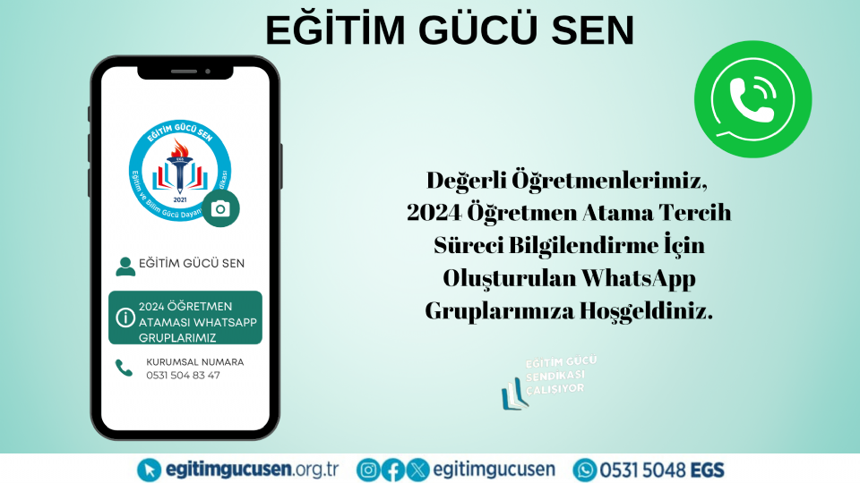 2024 Kasım Öğretmenlik Tercih İşlemleri İl Whatsapp Gruplarımız