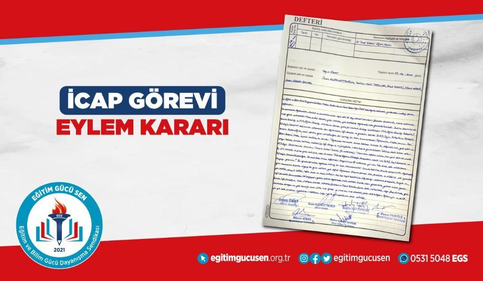 2026-2027 İcap Görevi Eylem Kararı