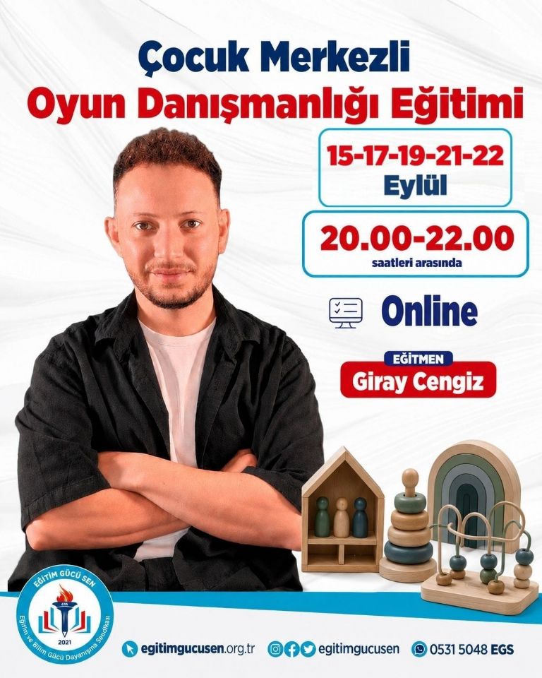 Çocuk Merkezli Oyun Danışmanlığı Eğitimi
