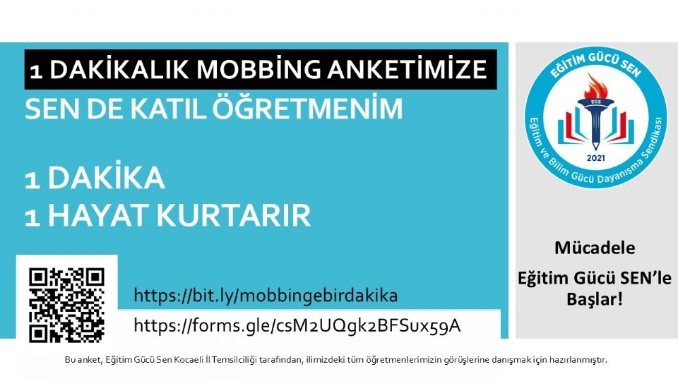 Eğitim Gücü Sen Kocaeli Şubesi’nden Mobbingle Mücadelede Çarpıcı Araştırma