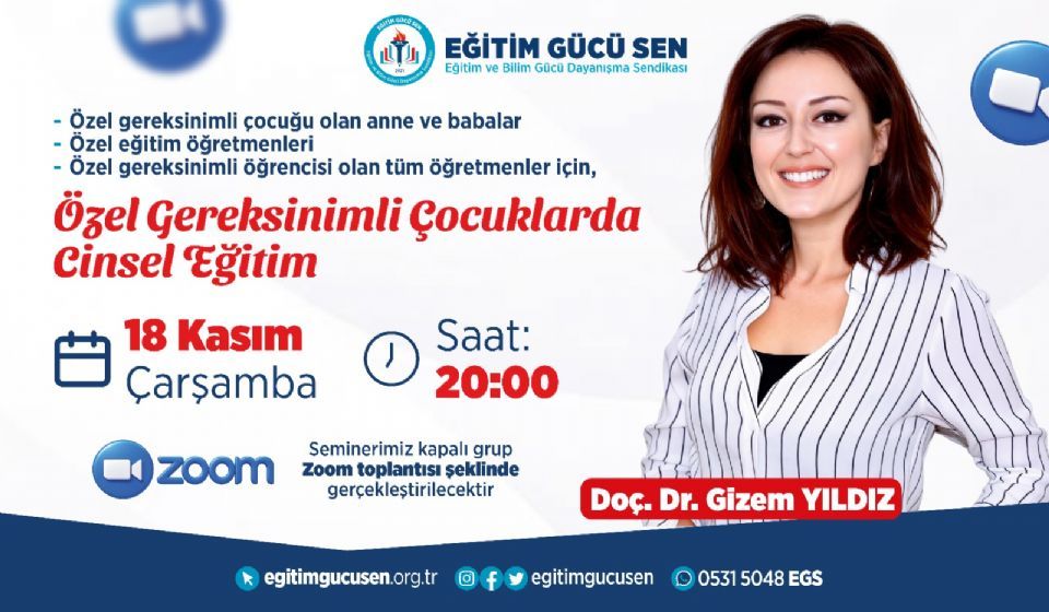 Eğitim Gücü Sen’den Özel Gereksinimli Çocuklarda Cinsel Eğitim Semineri