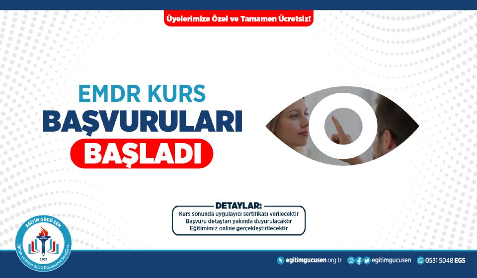 EMDR Kurs Başvuruları Başladı!