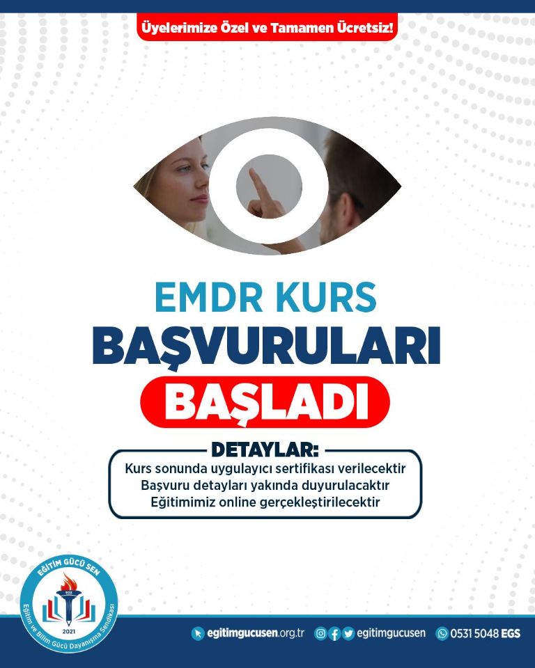 Emdr Kursumuz, 9 Şubat'ta Başlıyor.