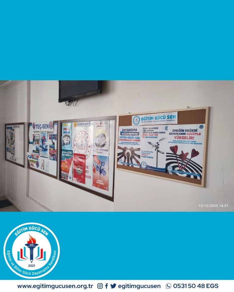 İl Millî Eğitim Müdürlüğümüzde Pano Çalışması Gerçekleştirildi