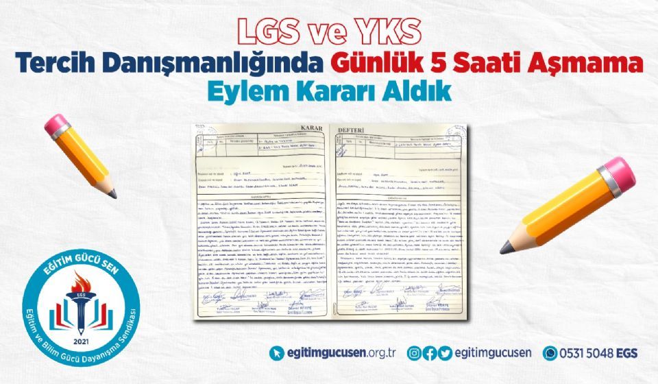 Lgs Ve Yks Tercih Danışmanlığında Günlük 5 Saati Aşmama Eylem Kararı Aldık!