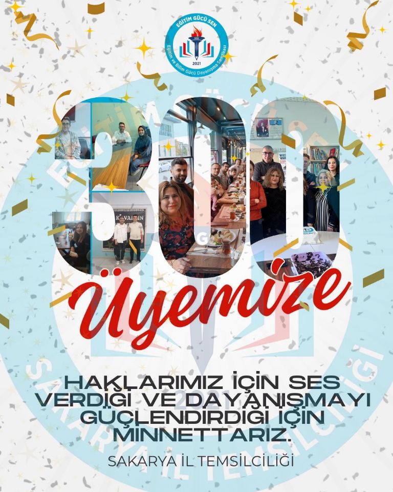 Sakarya'da 300 Üyeye Ulaştık!