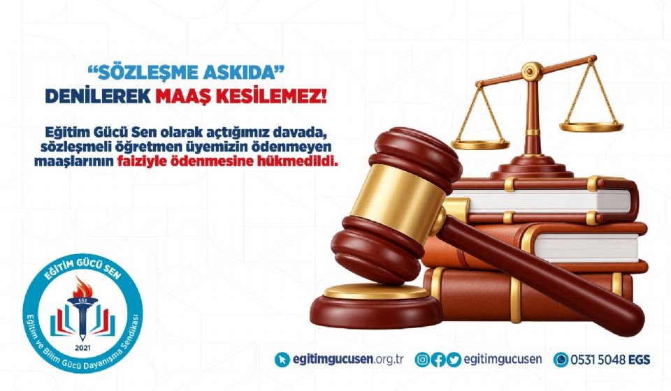 Sözleşme Askıda Denilerek Maaş Kesilemez!