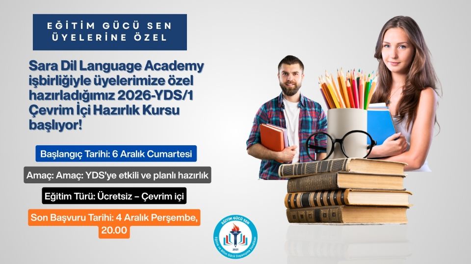 Üyelerimize Özel Ücretsiz Online YDS Hazırlık Kursu