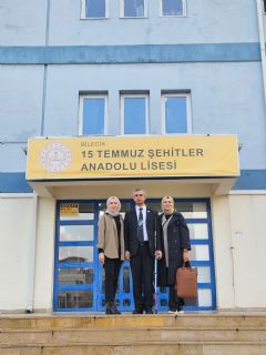 15 Temmuz Şehitler Anadolu Lisesi’ndeydik.