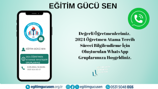 2024 Kasım Öğretmenlik Tercih İşlemleri İl Whatsapp Gruplarımız