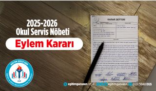 2025-2026 Okul Servisi Eylem Kararı