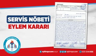 2026-2027 Okul Servis Nöbeti Kontrolü Eylem Kararı