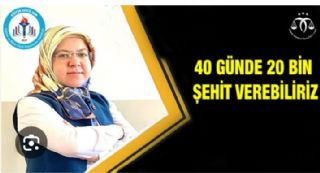 40 Günde 20 Bin Şehit Verebiliriz