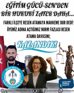Aile Birliğini Parçalayan Resen Atamaya Yargı Engeli!   “Mesafe Yok Sayılamaz: Günlük 240 Kilometrelik Yolculuk Aile Birliğini Zedeler Ve Eğitim-Öğretim Hizmetinin Verimliliğini Düşürür”