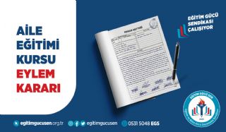 Aile Eğitimi Kursu Eylem Kararı