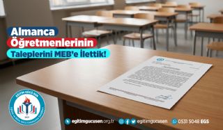 Almanca Öğretmenlerinin Taleplerini MEB’e İlettik!
