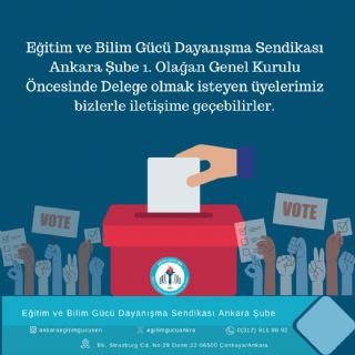 Ankara Şube Delegelerinin Belirlenmesi