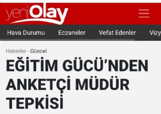 Anketçi Müdür Hala Müdür