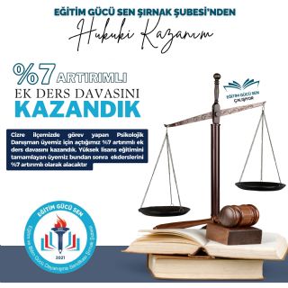 Bir %7 Arttırımlı Ek Ders Davasını Daha Kazandık