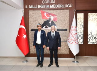 Çorum İl Milli Eğitim Müdürü Sayın Cemil Çağlar'a Ziyaret