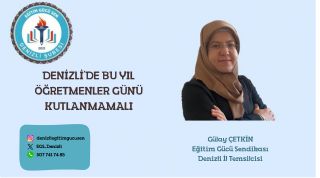 Denizli'de Bu Yıl Öğretmenler Günü Kutlanmamalı!