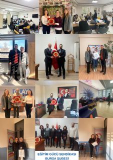 Eğitim Gücü Sen Bursa Şubesi Sahada: Kurum, Okul ve Basın Ziyaretleri ile Dolu Bir Hafta
