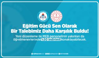 Eğitim Gücü Sen Olarak Bir Talebimiz Daha Karşılık Buldu!