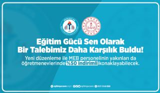 Eğitim Gücü Sen Olarak Bir Talebimiz Daha Karşılık Buldu!