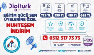 Eğitim Gücü Sen Üyelerine Digiturk’ten Özel İndirim Fırsatı!