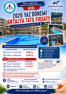 Eğitim Gücü Sen Üyelerine Linda Resort Hotel’de 2026 Yaz Tatili Ayrıcalığı