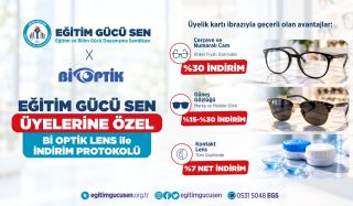 Eğitim Gücü-Sen Üyelerine Özel Bi Optik Lens İndirim Protokolü İmzalandı